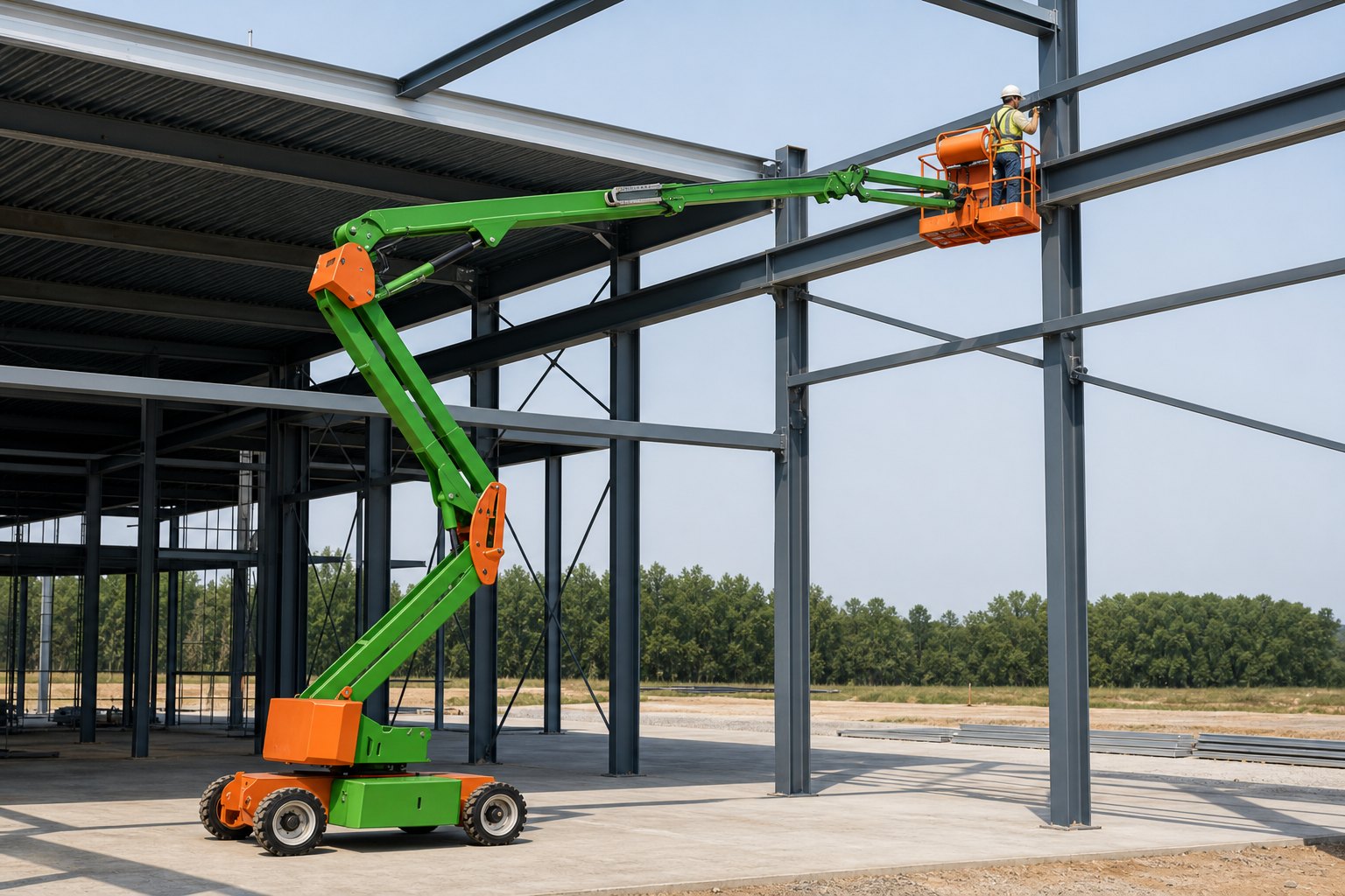 How to Choose an Articulating Boom Lift for Working Height and Outreach? scene detail 1