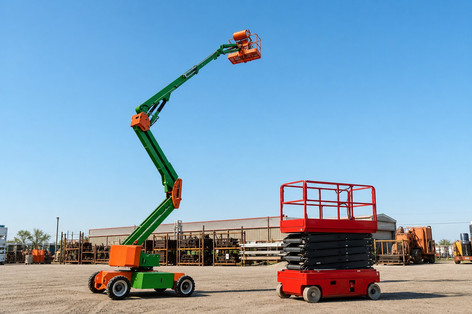 Articulating Boom Lift vs Scissor Lift: Which Aerial Platform Fits the Jobsite? scene detail 1