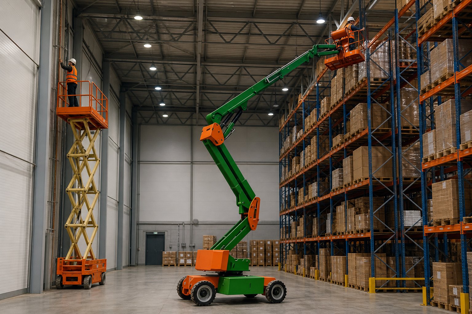Articulating Boom Lift vs Scissor Lift: Which Aerial Platform Fits the Jobsite? scene detail 2