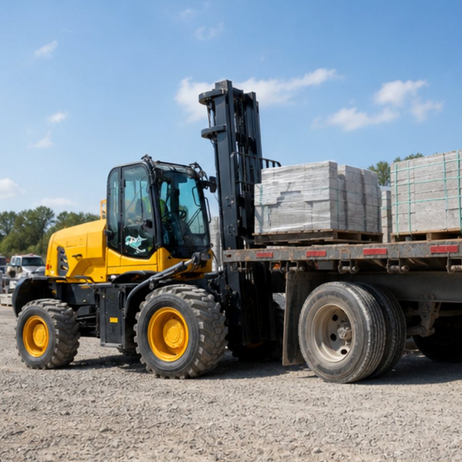 What Tire, Mast and Ground Clearance Options Matter for a Rough Terrain Forklift? scene 2
