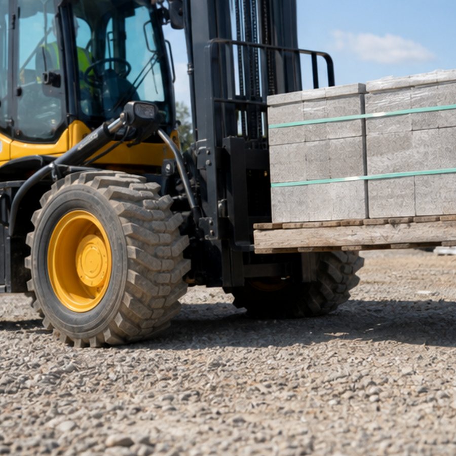 What Tire, Mast and Ground Clearance Options Matter for a Rough Terrain Forklift? scene 4