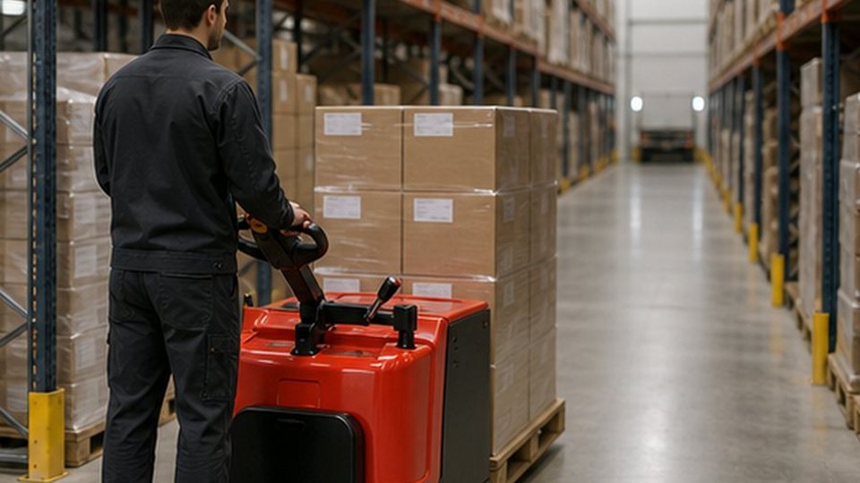 Electric Stacker Case: Reducing Pallet Travel Time in a Busy Dispatch Area scene 1