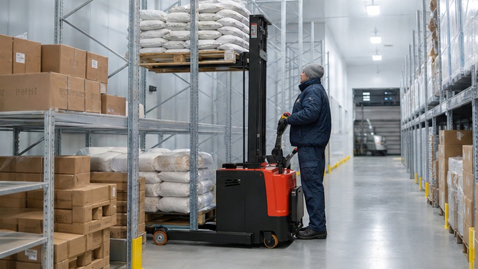 Electric Pallet Stacker Battery Questions: Charger, Working Hours and Safety scene main