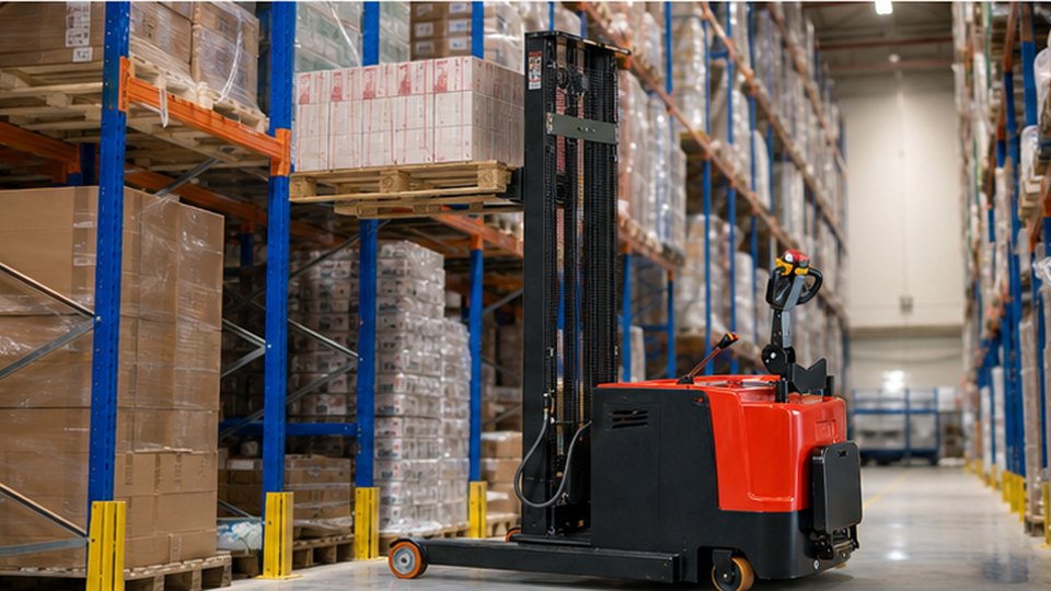 Pallet Stacker Case: Solving High Rack Storage in a Small Warehouse scene detail 1