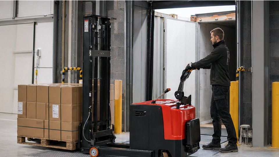 Pallet Stacker Case: Solving High Rack Storage in a Small Warehouse scene detail 2