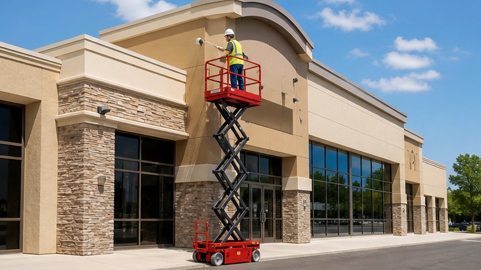 Indoor Lift Platform Case: Warehouse Lighting and Factory Maintenance scene detail 2