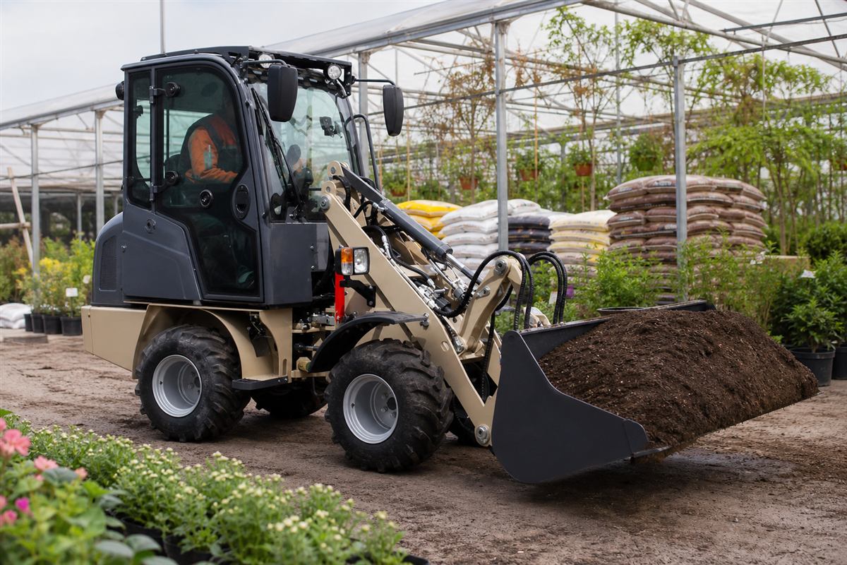 ZG807 handling feed on a farm