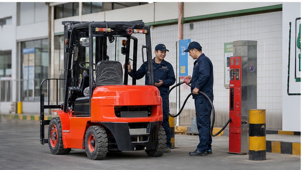 How Can a CPC25 Diesel Forklift Reduce Fuel Cost During Long Shifts? - diesel forklift scene 2