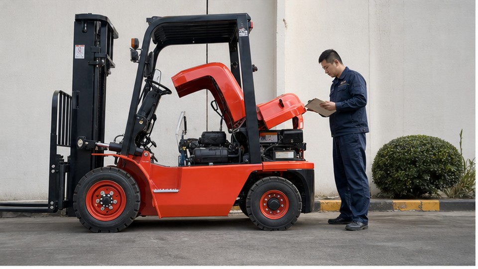 How Can a CPC25 Diesel Forklift Reduce Fuel Cost During Long Shifts? - diesel forklift scene 4