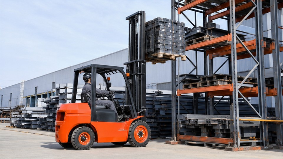 How Does Mast Height Affect CPC35 Diesel Forklift Residual Capacity? - diesel forklift scene 2
