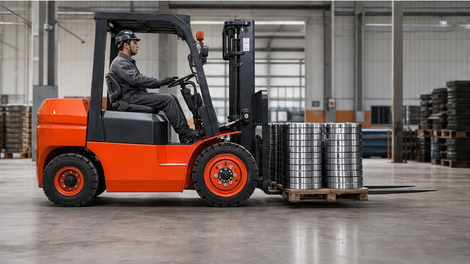 How Does Mast Height Affect CPC35 Diesel Forklift Residual Capacity? - diesel forklift scene 3