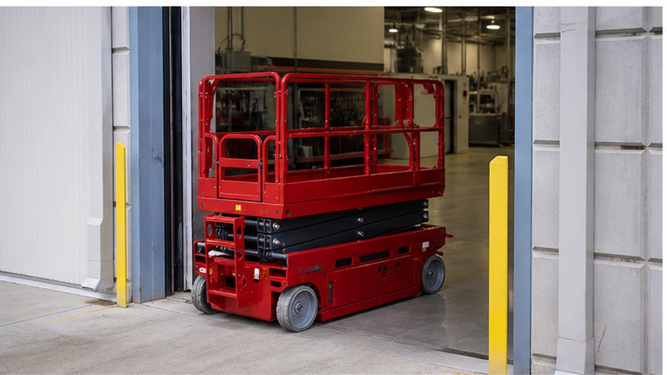 How High a Scissor Lift Do You Need for Warehouse Maintenance? - electric scissor lift scene 2