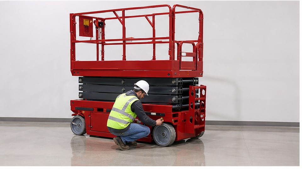 How High a Scissor Lift Do You Need for Warehouse Maintenance? - electric scissor lift scene 4