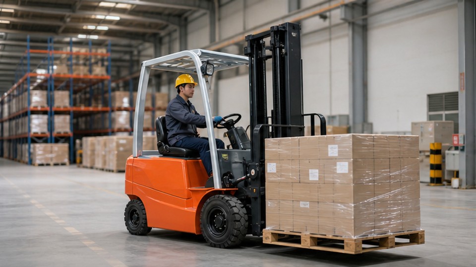 How Long Does a Lithium Forklift Run and When Should You Opportunity Charge It? - lithium electric forklift scene 1