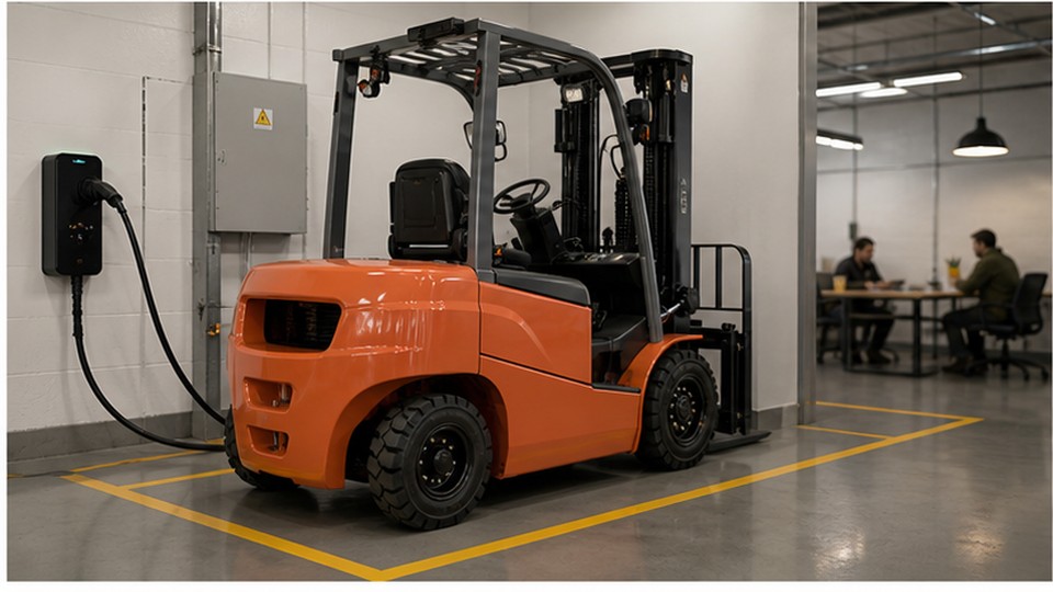 Lithium Forklift Case: Reducing Noise and Charging Downtime in a Two-Shift Warehouse - lithium electric forklift scene 3