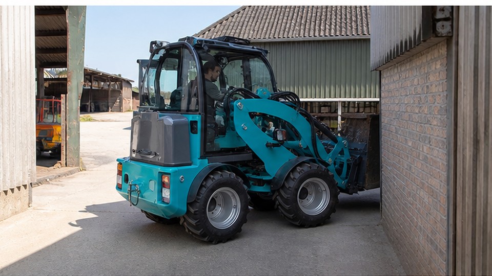 Euro-Style Loader Case: Improving Productivity in a Narrow Farm and Municipal Yard - Euro-style compact wheel loader scene 2