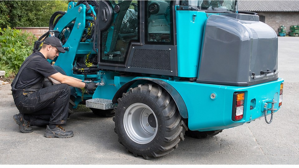 Euro-Style Loader Case: Improving Productivity in a Narrow Farm and Municipal Yard - Euro-style compact wheel loader scene 4