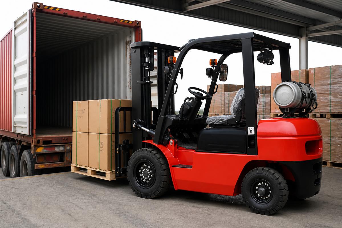 CPY25 gasoline LPG forklift application scene