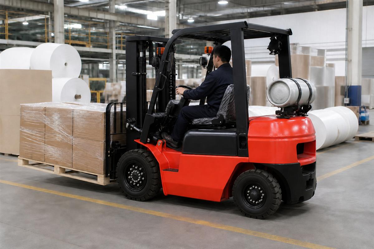 CPY25 dual fuel forklift customer solution