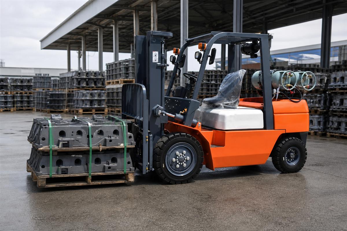CPY40 gasoline LPG forklift application scene