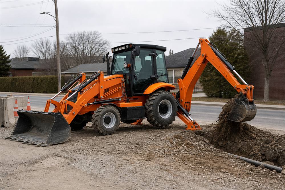 ZGLOADER / MYZG 388 Backhoe Loader Application Guide municipal utility application