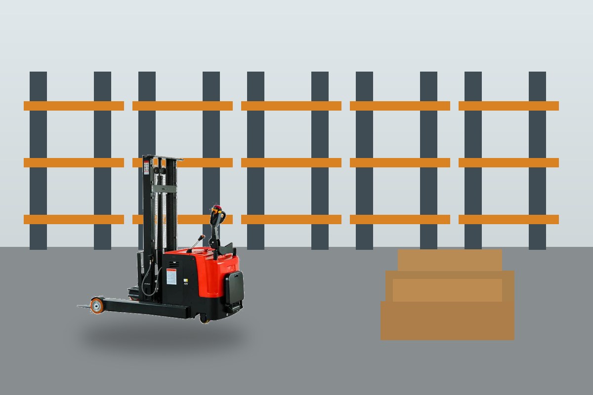 ZGFORKLIFT / MYZG large reach stacker scene detail 2