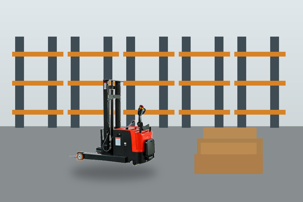 ZGFORKLIFT / MYZG large reach stacker scene detail 1