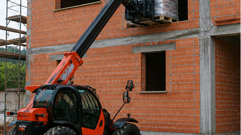 How to Read a Telescopic Loader Load Chart for Lift Height, Reach and Attachments - European telescopic loader scene 1