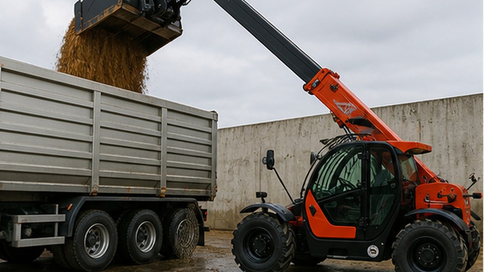 How to Read a Telescopic Loader Load Chart for Lift Height, Reach and Attachments - European telescopic loader scene 3