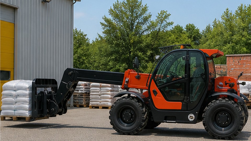 How to Read a Telescopic Loader Load Chart for Lift Height, Reach and Attachments - European telescopic loader scene 4