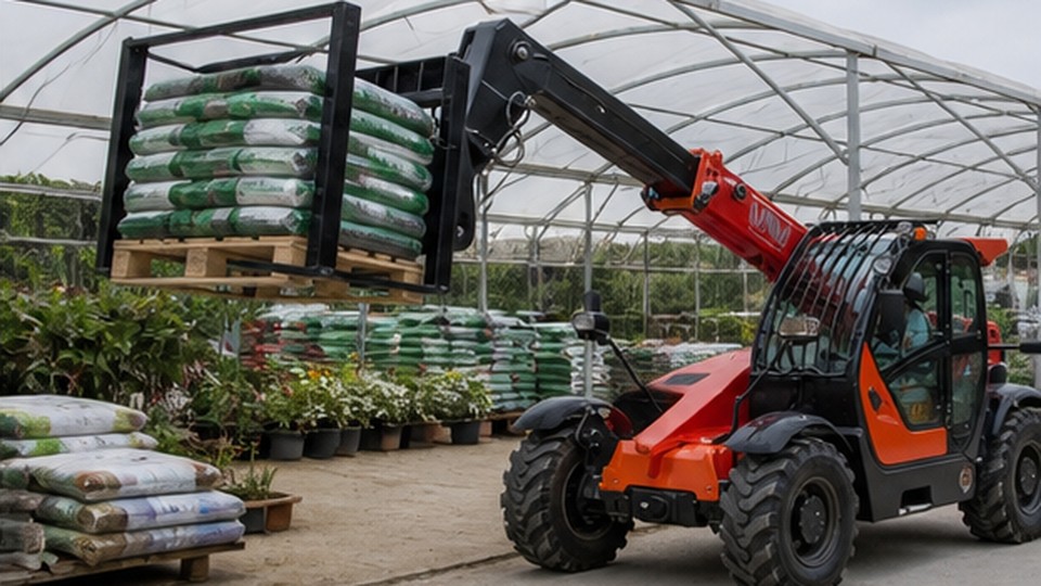 European Telescopic Loader Case: Handling Materials in a Narrow Farm and Construction Yard - European telescopic loader scene 2
