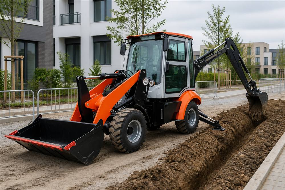 Руководство по применению электрического экскаватора-погрузчика ZGLOADER / MYZG WZ25E drainage trench application