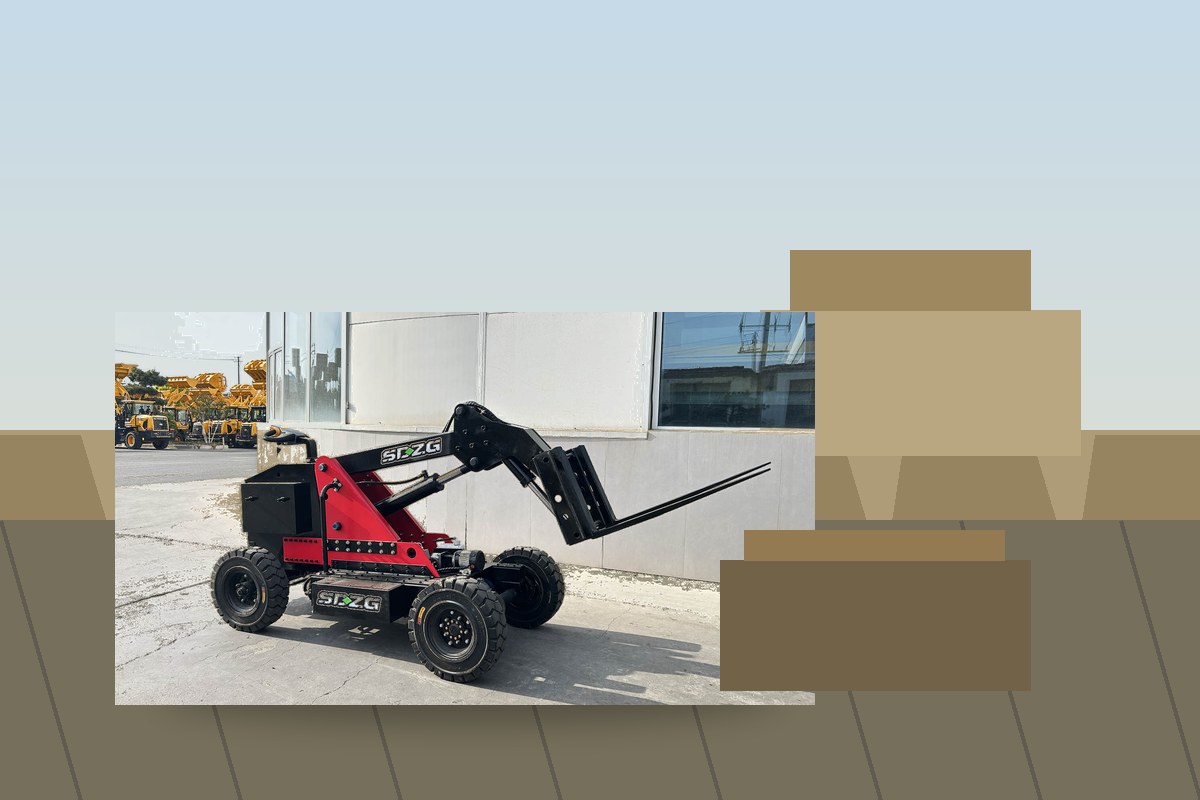 ZGFORKLIFT / MYZG remote control rough terrain forklift scene detail 2