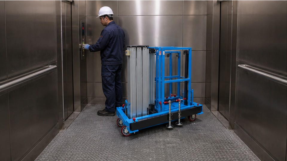 Single-Mast Aluminum Lift: Battery or AC Power for Indoor Facility Maintenance? - single-mast aluminum alloy lift 3