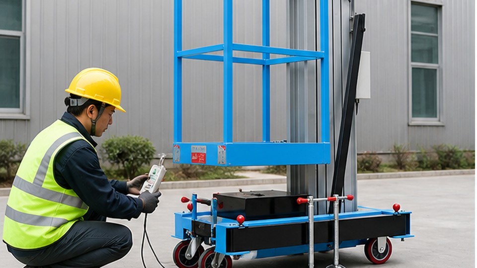 What Emergency Lowering and Rescue Checks Does a Single-Mast Aluminum Lift Need? - single-mast aluminum alloy lift 1