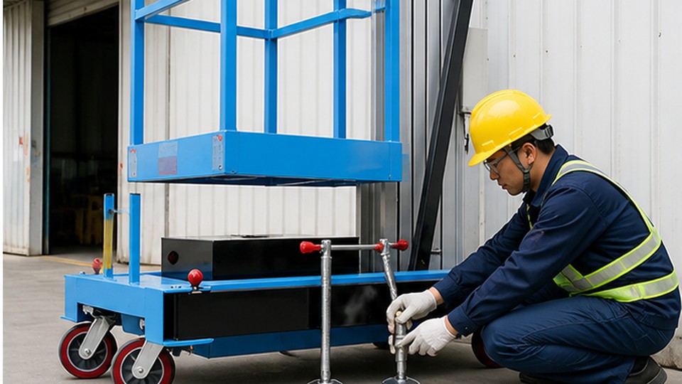 What Emergency Lowering and Rescue Checks Does a Single-Mast Aluminum Lift Need? - single-mast aluminum alloy lift 2