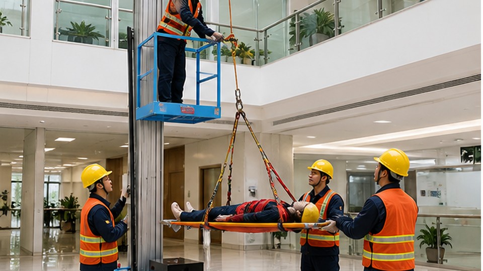 What Emergency Lowering and Rescue Checks Does a Single-Mast Aluminum Lift Need? - single-mast aluminum alloy lift 3