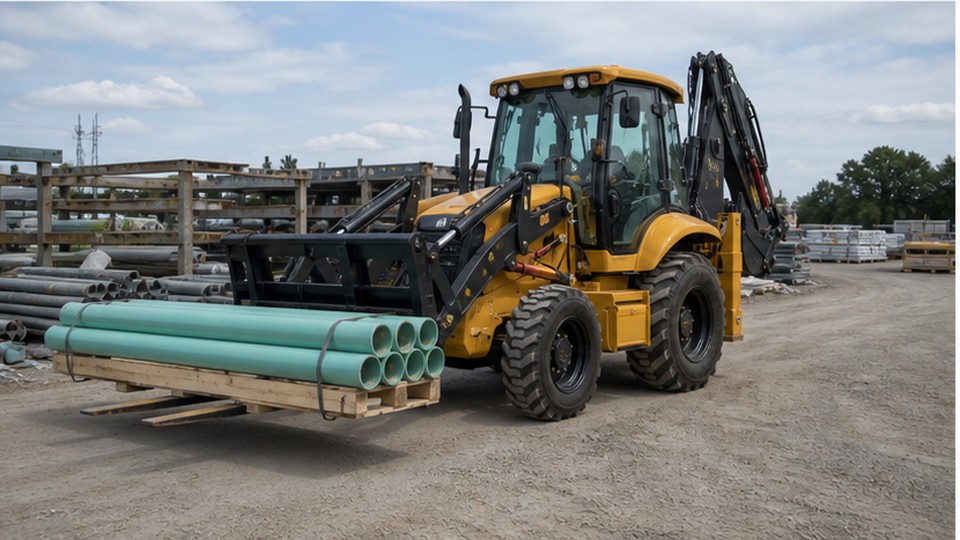 Which Backhoe Loader Attachments Fit Trenching, Concrete Breaking and Utility Work? - backhoe loader 3