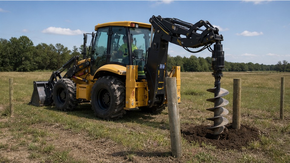 Which Backhoe Loader Attachments Fit Trenching, Concrete Breaking and Utility Work? - backhoe loader 4