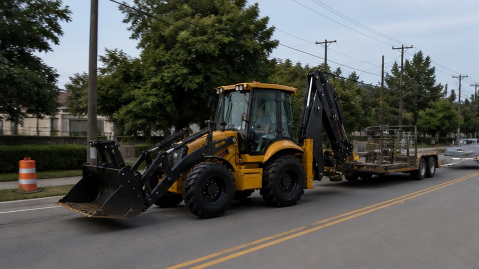 Backhoe Loader Case: Moving Between Municipal Utility Repairs Without Extra Transport - backhoe loader 1