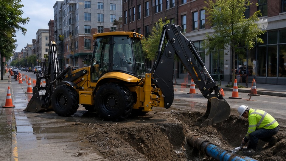Backhoe Loader Case: Moving Between Municipal Utility Repairs Without Extra Transport - backhoe loader 2
