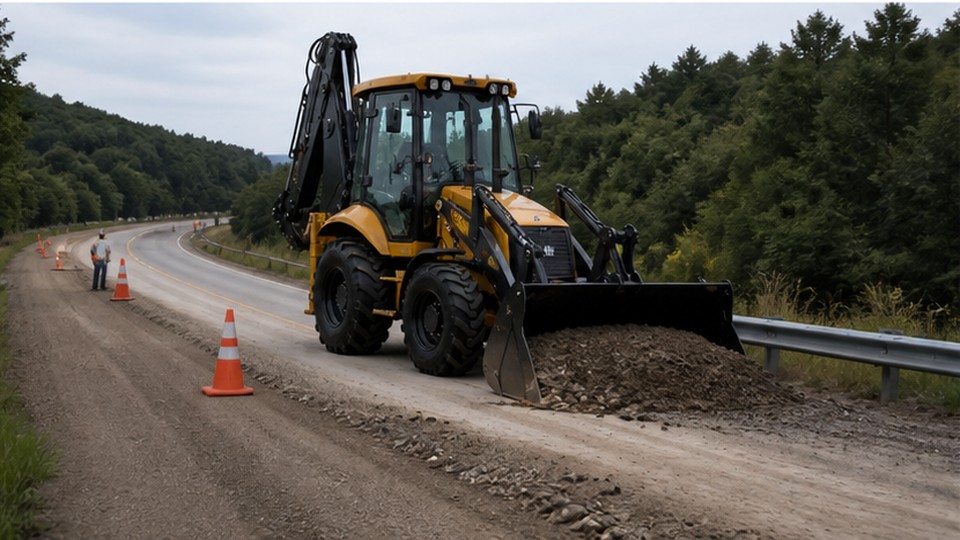 Backhoe Loader Case: Moving Between Municipal Utility Repairs Without Extra Transport - backhoe loader 3
