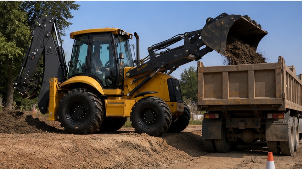 Backhoe Loader Case: Moving Between Municipal Utility Repairs Without Extra Transport - backhoe loader 4