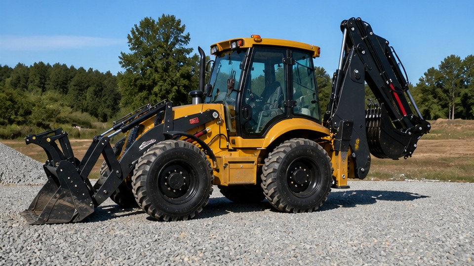 Does a Backhoe Loader Need 4WD? Tire, Traction and Stabilizer Questions - backhoe loader 2