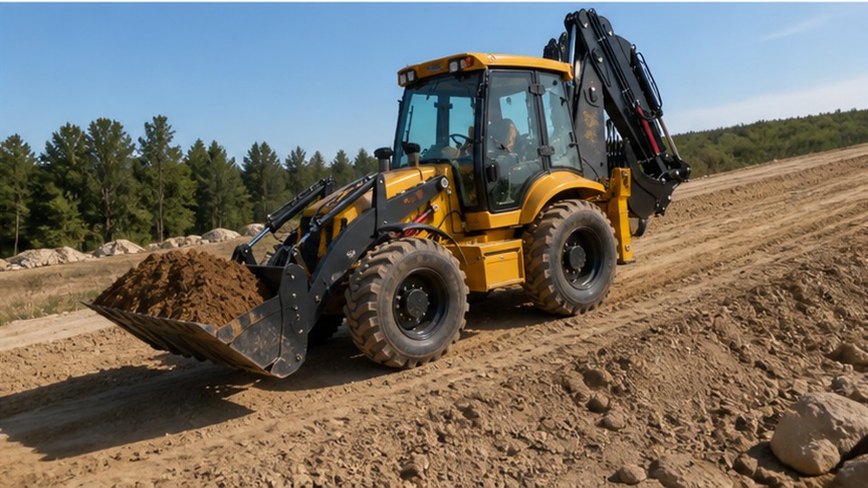 Does a Backhoe Loader Need 4WD? Tire, Traction and Stabilizer Questions - backhoe loader 4