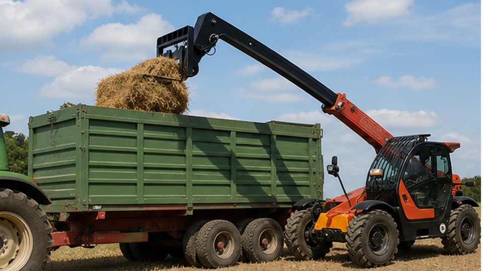 European Telescopic Loader Case: Loading High-Sided Trucks in a Confined Yard - European telescopic loader 1
