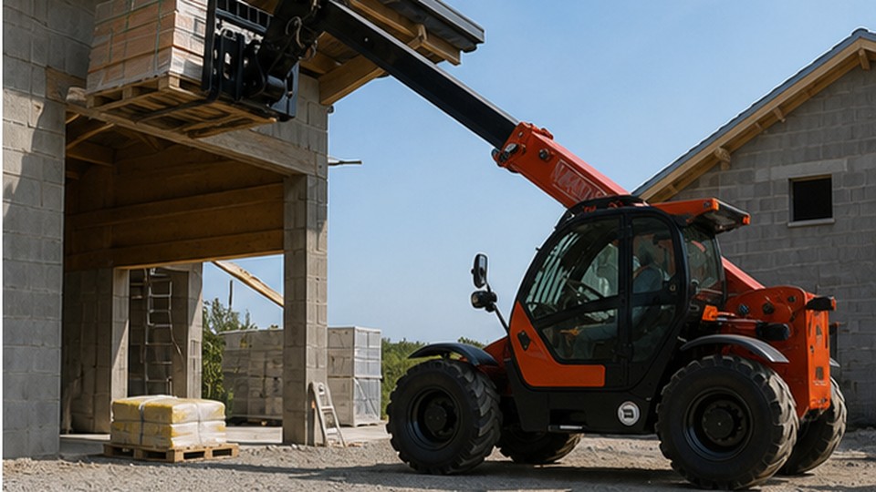 European Telescopic Loader Case: Loading High-Sided Trucks in a Confined Yard - European telescopic loader 4