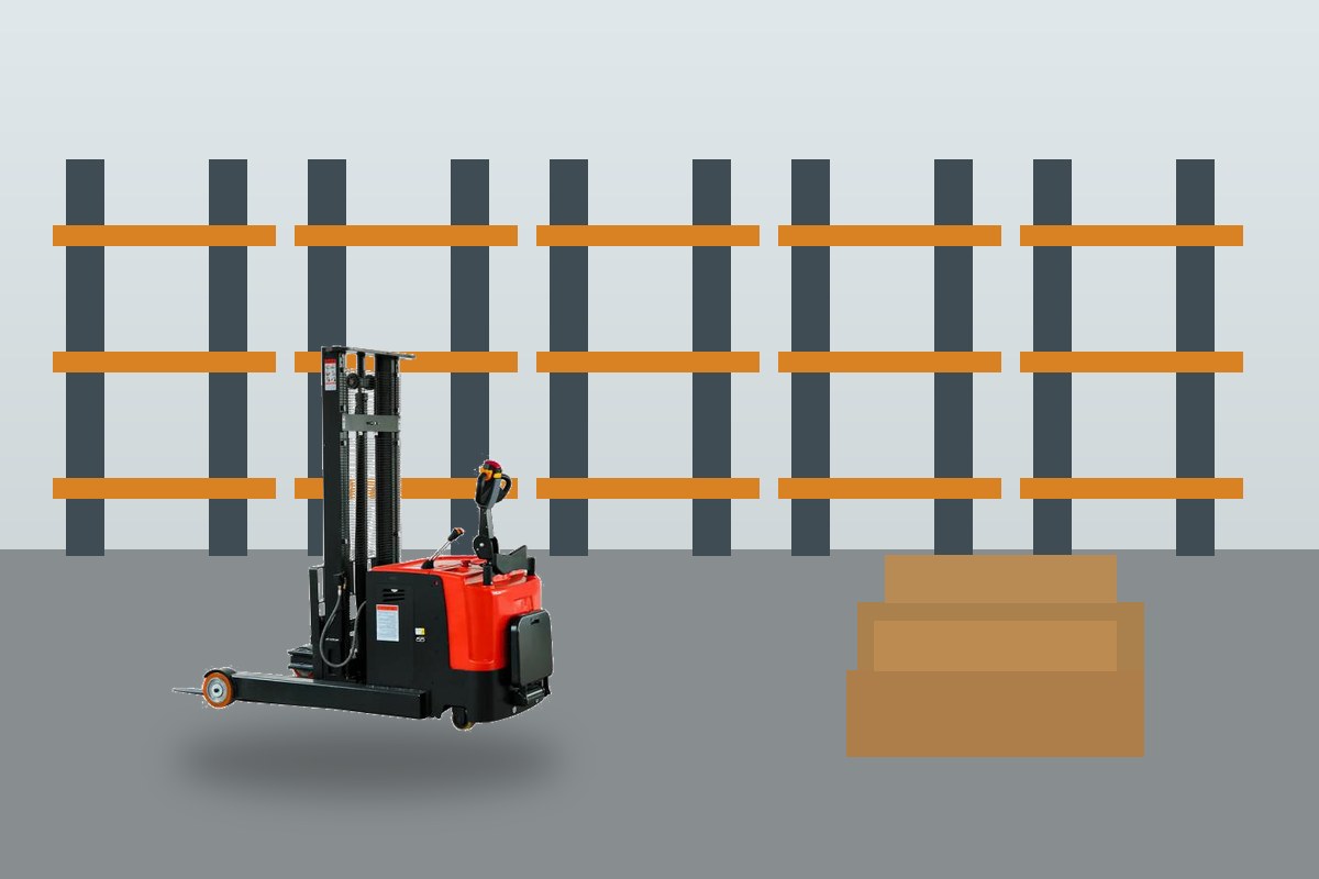 ZGFORKLIFT / MYZG electric pallet stacker main scene