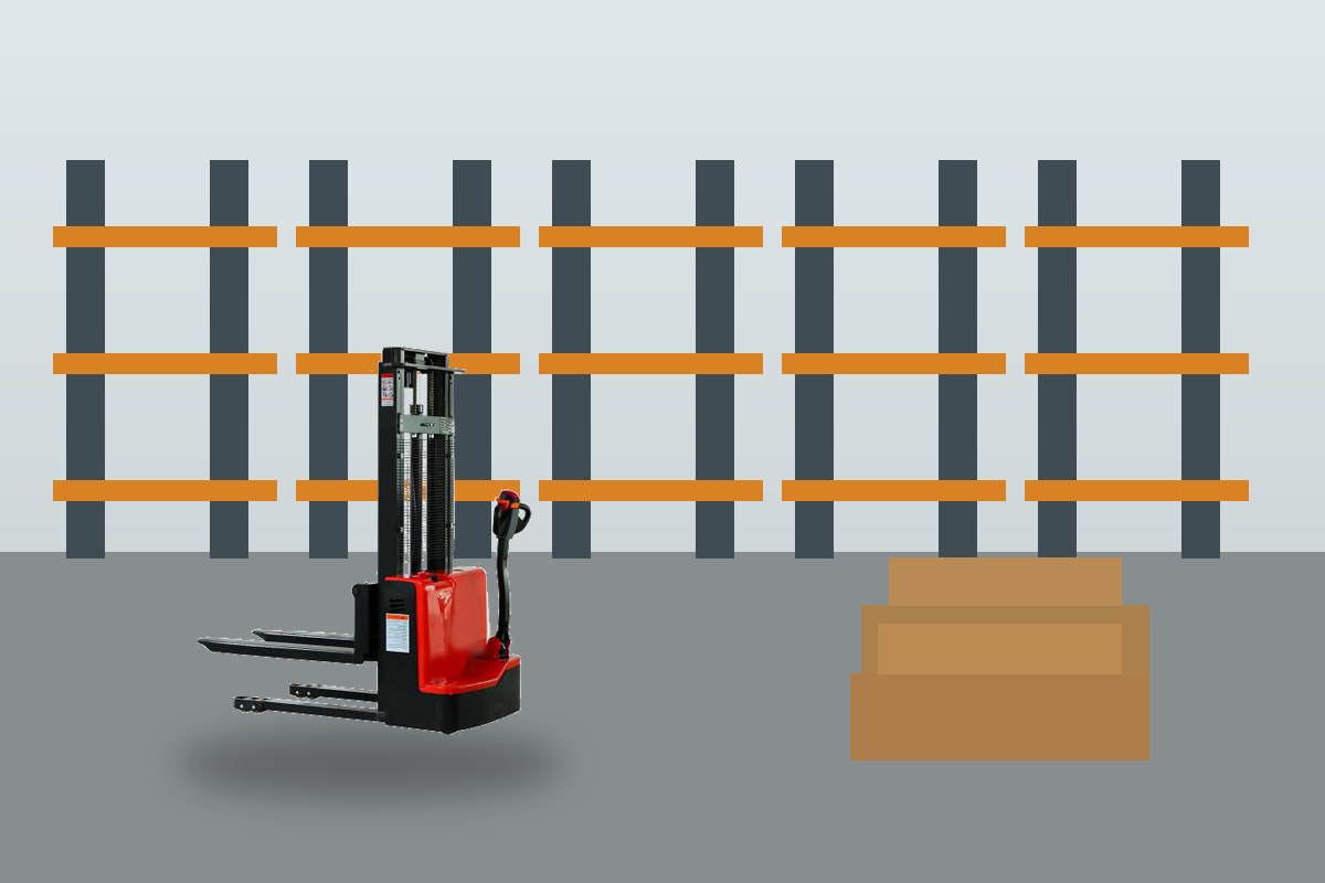 ZGFORKLIFT / MYZG electric pallet stacker detail scene