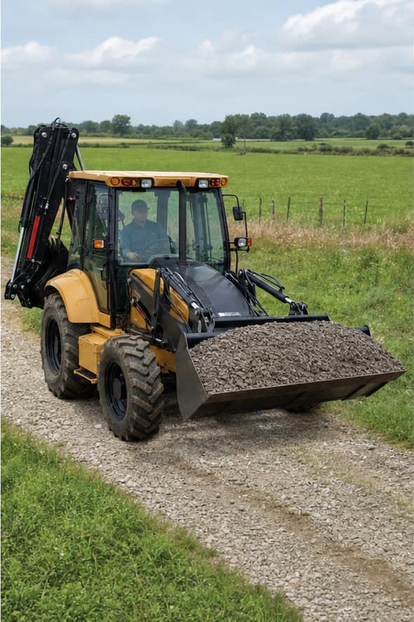 ZGLOADER / MYZG 388H Backhoe Loader Municipal and Farm Site Solutions farm material loading application